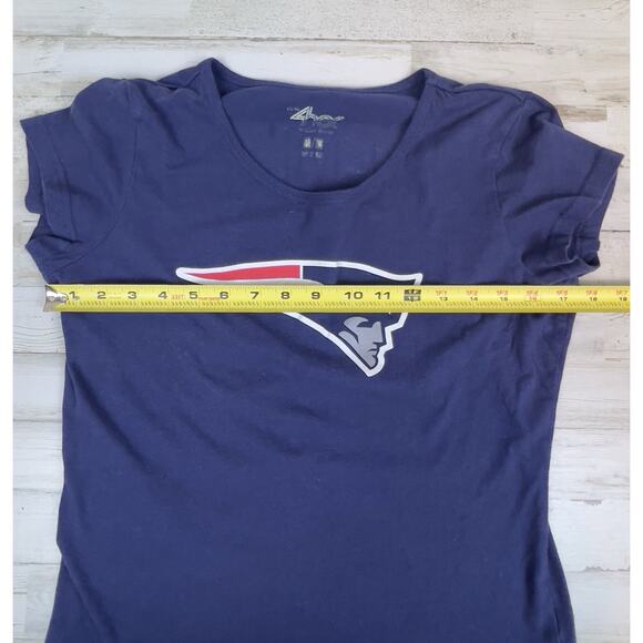 Womens Patriots Rob Gronkowski #87 NFL Navy Shirt Med 4Her By Carl Banks - Picture 8 of 9